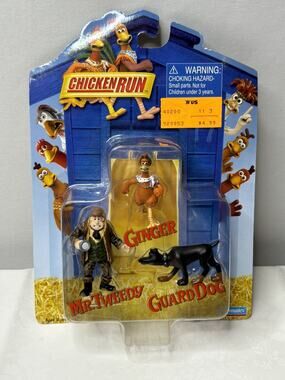 Vintage Chicken Run Movie Character Figures NIB